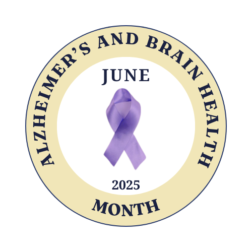 Alzheimer's awareness month 2025 logo