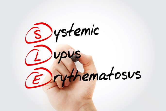 white board that reads systemic lupus erythematosus