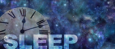 picture of a clock with the word sleep 